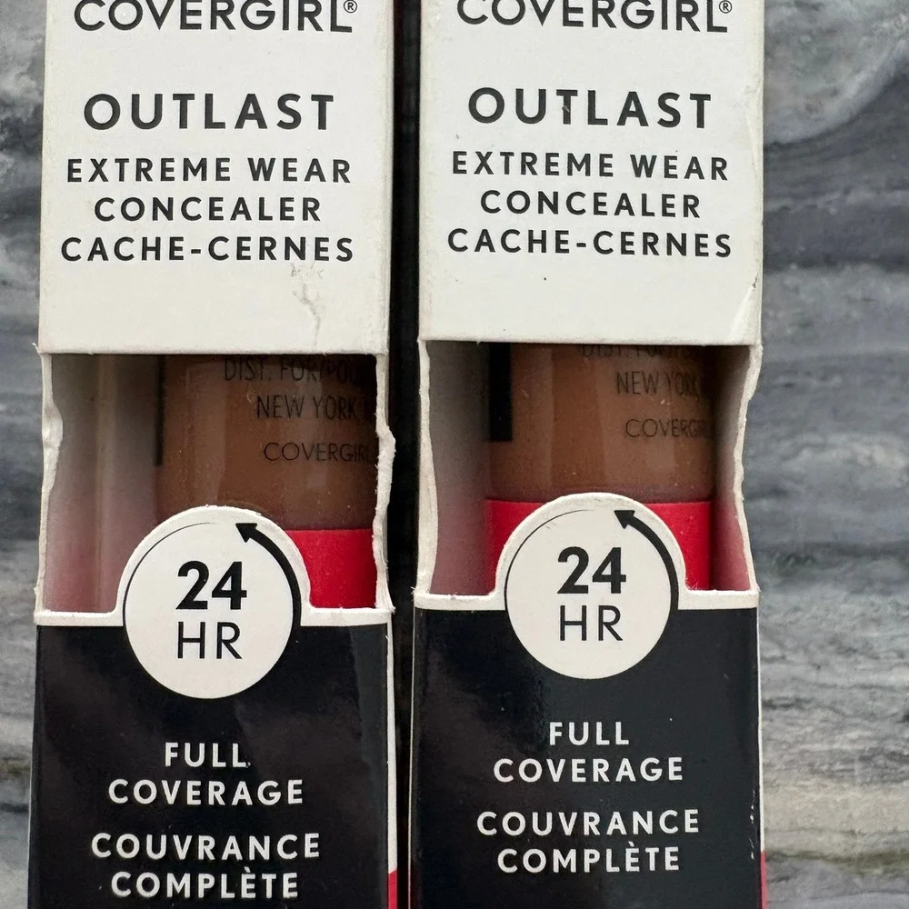 Covergirl Outlast Extreme Wear Concealer 2pk 880 Cappuccino 875 Soft Sable 9ml